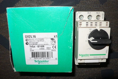 DISJONCTEUR MOTEUR TRIPHASE MONO 14A SCHNEIDER ELECTRIC GV2L16 d¨¦clencheur magn¨¦