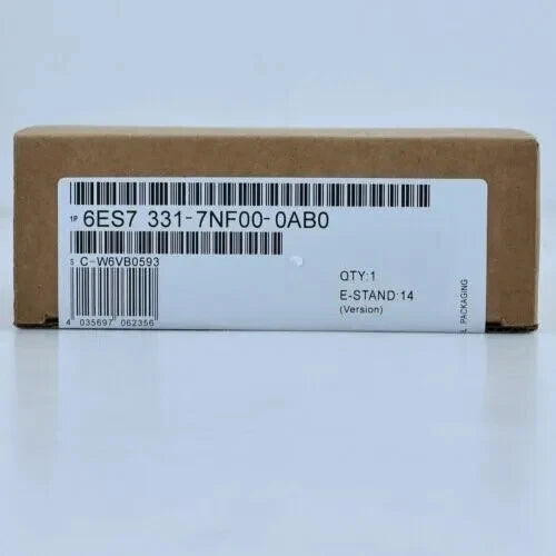 New Siemens 6ES7331-7NF00-0AB0 6ES7 331-7NF00-0AB0 S7-300 Analog Input SM 331