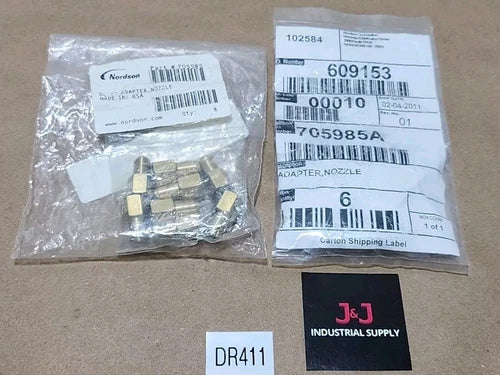 *BRAND NEW* [14] Nordson [6] 705985A & [8] 705985 Adapter Nozzle ???? + Warranty