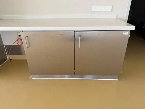 2x Edelstahl Unterschrank Fl¨¹gelt¨¹renschrank 60x60x70 cm