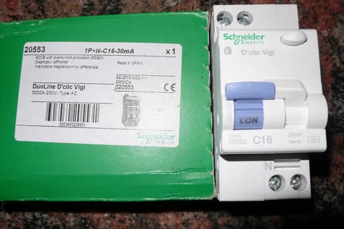 DISJONCTEUR DIFFERENTIEL 16A 30mA 交流型，施耐德电气 20553 MERLIN GERIN