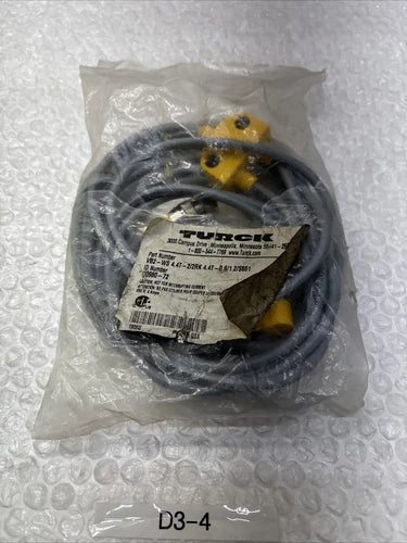 ** NEW TURCK VB2-WS 4.4T-2/2RK 4.4T-0.6/1.2/S651 RECEPTACLE U0980-72 #