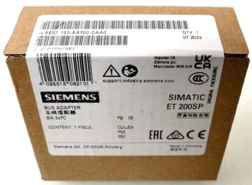 New Siemens 6ES7193-6AF00-0AA0 6ES7 193-6AF00-0AA0 SIMATIC ET 200SP