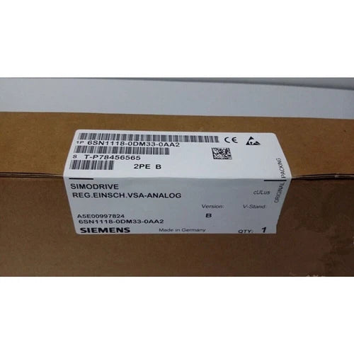 New Siemens 6SN1118-0DM33-0AA2 6SN11180DM330AA2 SIMODRIVE 611 DIGITAL CONTROL