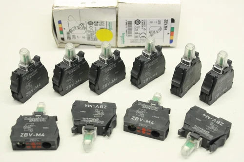11x SCHNEIDER ZBVM4 rot 22mm  230-240V LED Modul  009007 OVP
