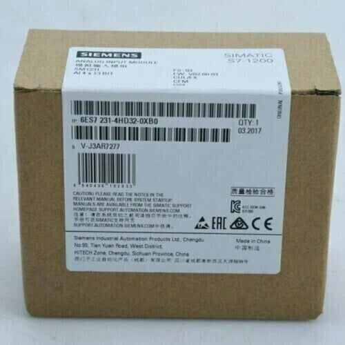 New Siemens 6ES7231-4HF32-0XB0 S7-1200 Analog Input SM 1231 6ES7 231-4HF32-0XB0