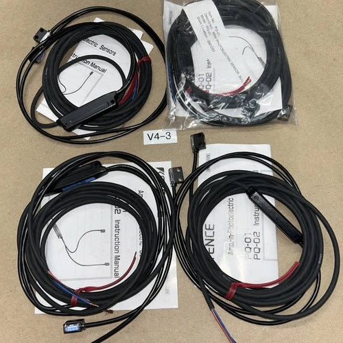 (4) Keyence Photoelectric Sensor PQ-01 PQ-01R PQ-01T Original NNB Ships ????