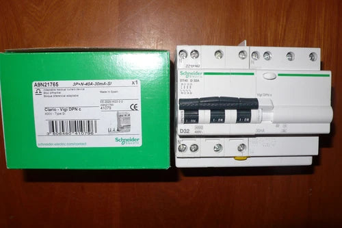 DISJONCTEUR DIFERENTIEL TETRA 32A 30mA COURBE D SI SCHNEIDER ELECTRIC 32AMPERE