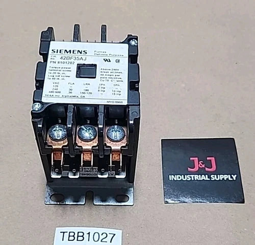 *NEW SURPLUS* [1] Siemens 42BF35AJ Definite Purpose Contactor 24Vdc + Warranty!