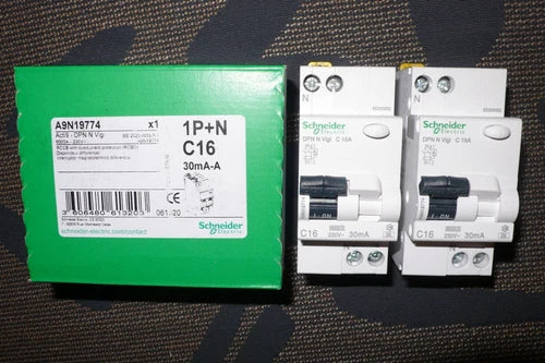 DISJONCTEUR DIFFERENTIEL 16A 30mA, A, SCHNEIDER ELECTRIC A9N19774 MERLIN GERIN