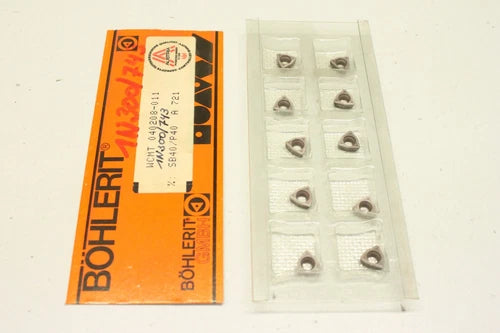 10x B?HLERIT WCMT 040208-011 SB40/P40 Wendeschneidplatten OVP