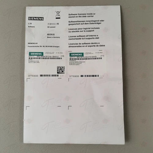 Siemens 6SL3 054-0FC30-1BA0-Z Z=F01 + 6SL3074-0AA10-0AH0 NEU OVP versiegelt