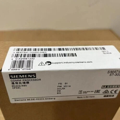 New Siemens 6ES7341-1CH02-0AE0 6ES7 341-1CH02-0AE0 Communications Processor