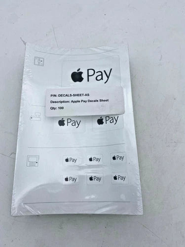 100 x planche autocollant Credit Card Apple Pay Glass Door Register Stickers