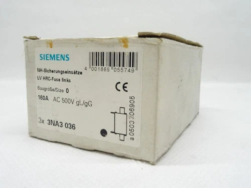 Siemens NH-Sicherungseins?tze 3x 3NA3036 / 3NA3 036 OVP