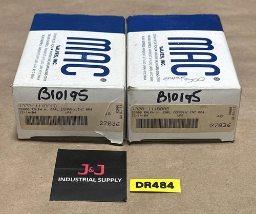 (2) NEW OPEN BOX- Mac Solenoid Valves 132B-111BAAB || FAST SHIPPED & WARRANTY!