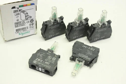 5x SCHNEIDER ELECTRIC ZBVM1 ?22 wei? 230-240V LED Modul  3389110090031 OVP