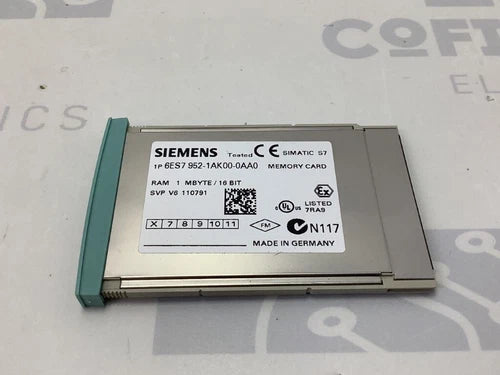 6ES79521AK000AA0 - SIEMENS - 6ES7952-1AK00-0AA0 Mem. card 1MB REFURBISHED