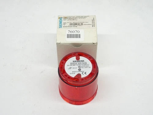 Siemens 8WD4320-5AB Dauerlichtelement LED, ROT 24V 70mm NEU-OVP