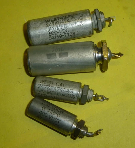 4 x Kondensator Tantal West Cap Aerovox 0,47 ?F 600 V / 400 V