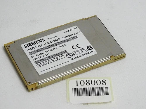 Siemens Memory Card 16MB for S7-400 6ES7952-1KS00-0AA0 6ES7 952-1KS00-0AA0