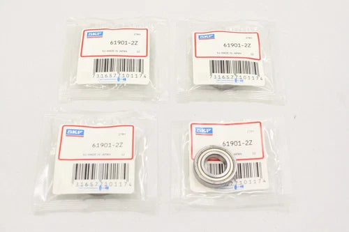 4x SKF 61901 2Z Kugellager 12x24x6 Rillenkugellager 61901-2Z OVP