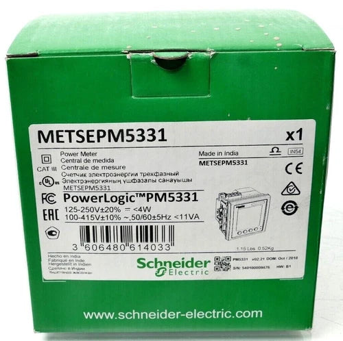 Schneider Electric PowerLogic PM5331 Power Meter | METSEPM5331