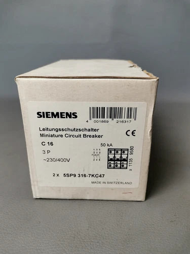 Siemens 5SP9316-7KC47 2er Pack NEU OVP