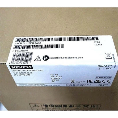 New Siemens 6ES7511-1CK01-0AB0 S7-1500 Compact CPU 1511C-1PN 6ES7 511-1CK01-0AB0