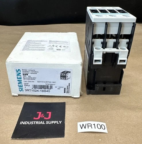 NEW OPEN BOX- Siemens 3RT1024-1BB40 Contactor 24V AC-3 5.5kW 400V || WARRANTY!