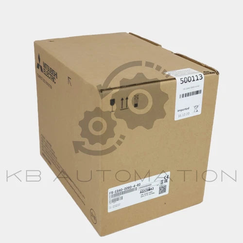 Inversor Mitsubishi FR-E840-0060-4-60, 3x entrada 380-480VAC; pot¨ºncia de sa¨ªda 2,2-3kW