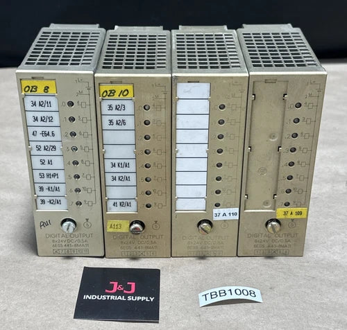 (4) PREOWNED- Siemens Simatic S5 6ES5 441-8MA11 8x24VDC / 0.5A || FAST SHIPPED!