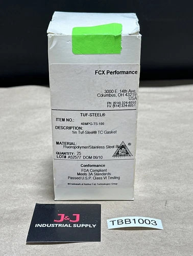 (25) FCX Performance 40MPG-TS-100 1¡± TUF-STEEL TC Fluoropolymer/SS Blend Gasket