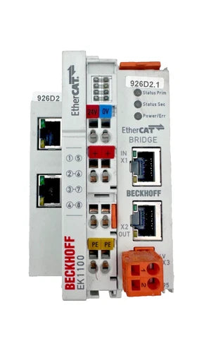 BECKHOFF EL6695 22190805 PONT ETHERCAT + EK1100 16190632 COUPLEUR