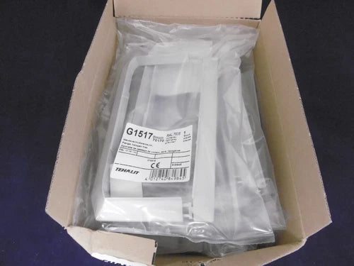 6 St¨¹ck Tehalit Wandanschlu?blende lichtgrau G1517 NEU OVP