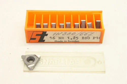 10x SNAP-TAP 16NR1.25 16 NR 1.25 ISO P10 1N300/667 Placa de deslizamento
