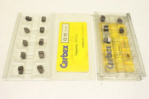 15x CARBEX CS10 P10 CS 10 151 S_6 Wendeschneidplatten Placas 1N300/713 OVP