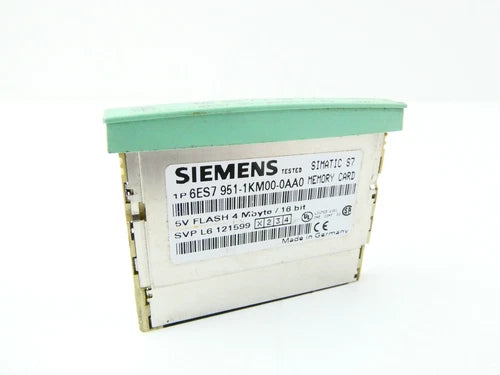 SIEMENS SIMATIC S7 6ES7 951-1KM00-0AA0 (5V FLASH 4MBYTE/16BIT) MEMORY CARD