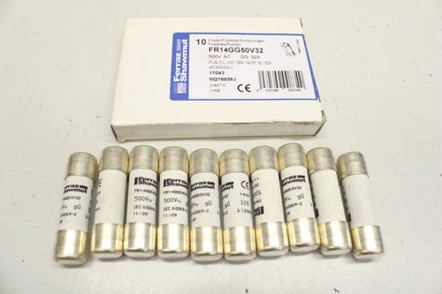 10x FERRAZ SHAWMUT FR14GG50V32 500V AC GG 32A 14x51 Fuse Fuse