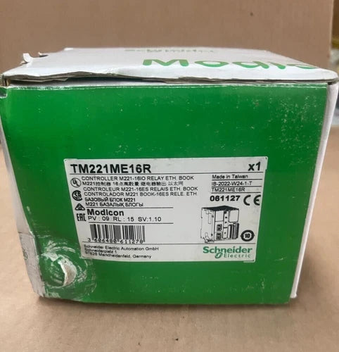 Schneider Electric Modicon - TM221ME16R - Controller M221-16IO Relay ETH Book