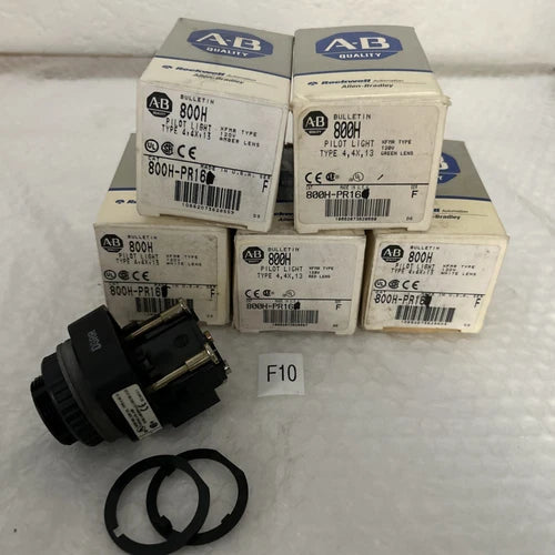(6) NEW OLD STOCK! ALLEN-BRADLEY SER.F 120V PILOT LIGHT 800H-PR16 (No Lens)