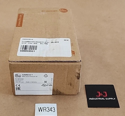 *BRAND NEW* Ifm Efector SMR12GGXFRKG/US-100 Flow Meter SM6100 + Warranty!