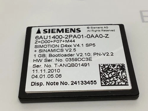 6AU14002PA010AA0Z - SIEMENS -6AU1400-2PA01-0AA0-Z Compact Flash REFURBISHED