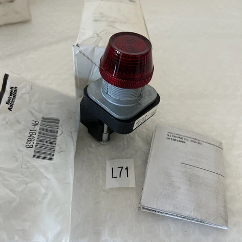 (1) NEW Allen Bradley 800T-P16R Red Pilot Light Series U Fast Shipping!