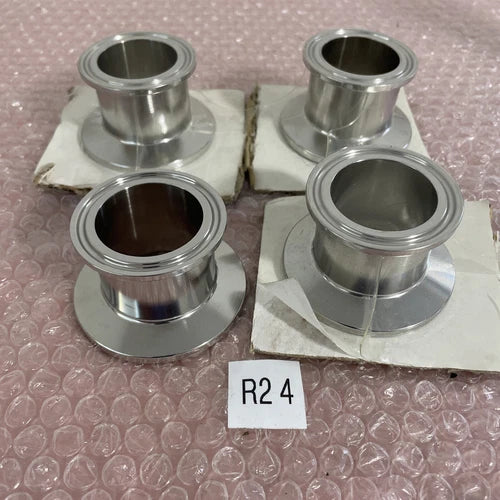(4) 1-1/2¡± S/S ISO  32 Fem pipe adaptor with tri-clamp type ends Fast Shipping