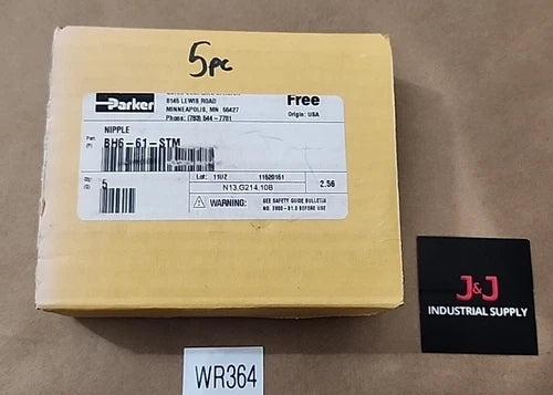 *BRAND NEW* [5] Parker BH6-61-STM Quick Coupler Nipple BH6-61 ???? + Warranty!