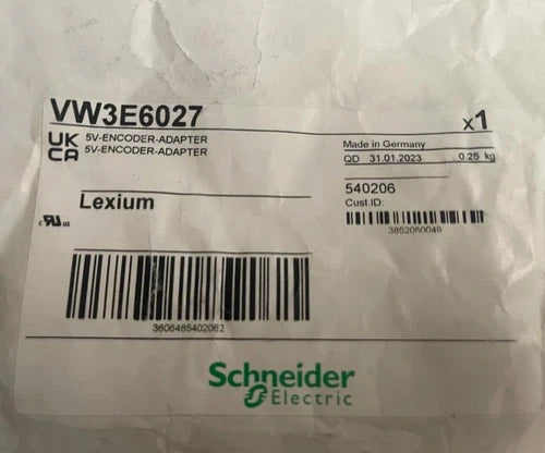 Schneider Electric Lexium VW3E6027 5V ENCODER ADAPTER