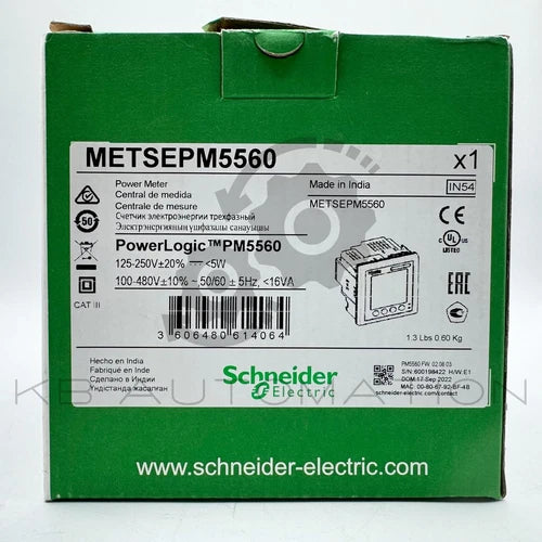 Schneider METSEPM5560 Leistungsmesser, Ethernet/RS-485, 4 DI/2 DO