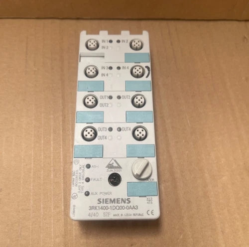 Siemens - 3RK1400-1DQ00-0AA3 - AS-i Compact I/O Module (4 DI / 4 DQ, IP67 K60)