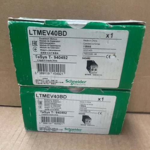 Schneider Electric - LTMEV40BD - TeSys T Extension Module, 4 Logic Inputs, 24V